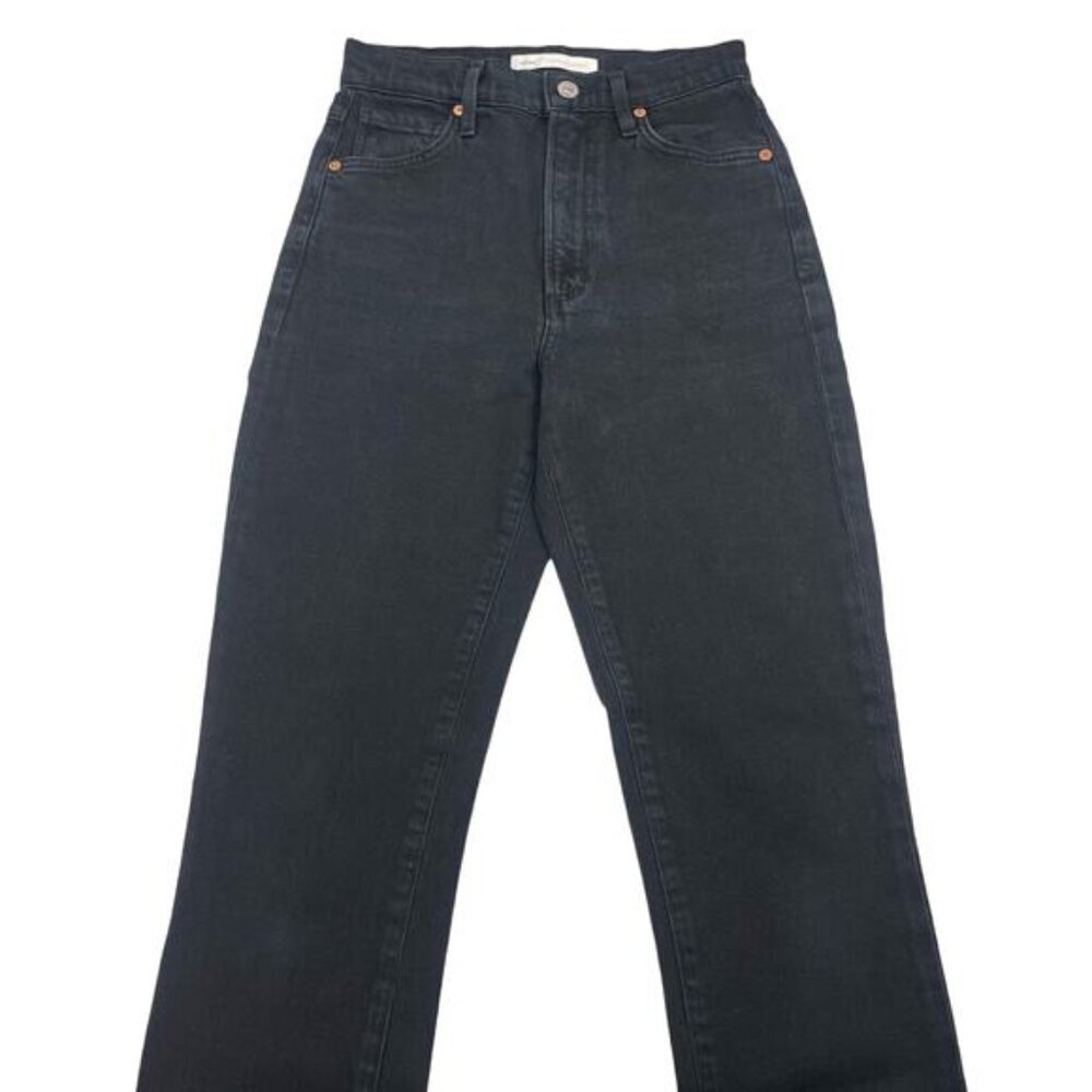 WILFRED X CITIZENS OF HUMANITY Nola Super High Rise Slim Jean Sz 25 Washed Black - Picture 4 of 7